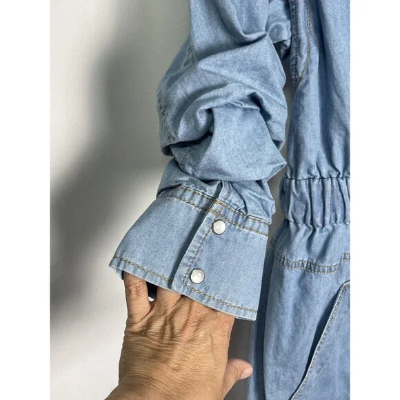 Derek Lam 10 Crosby Hadley Denim Shirtdress Sz 10 New